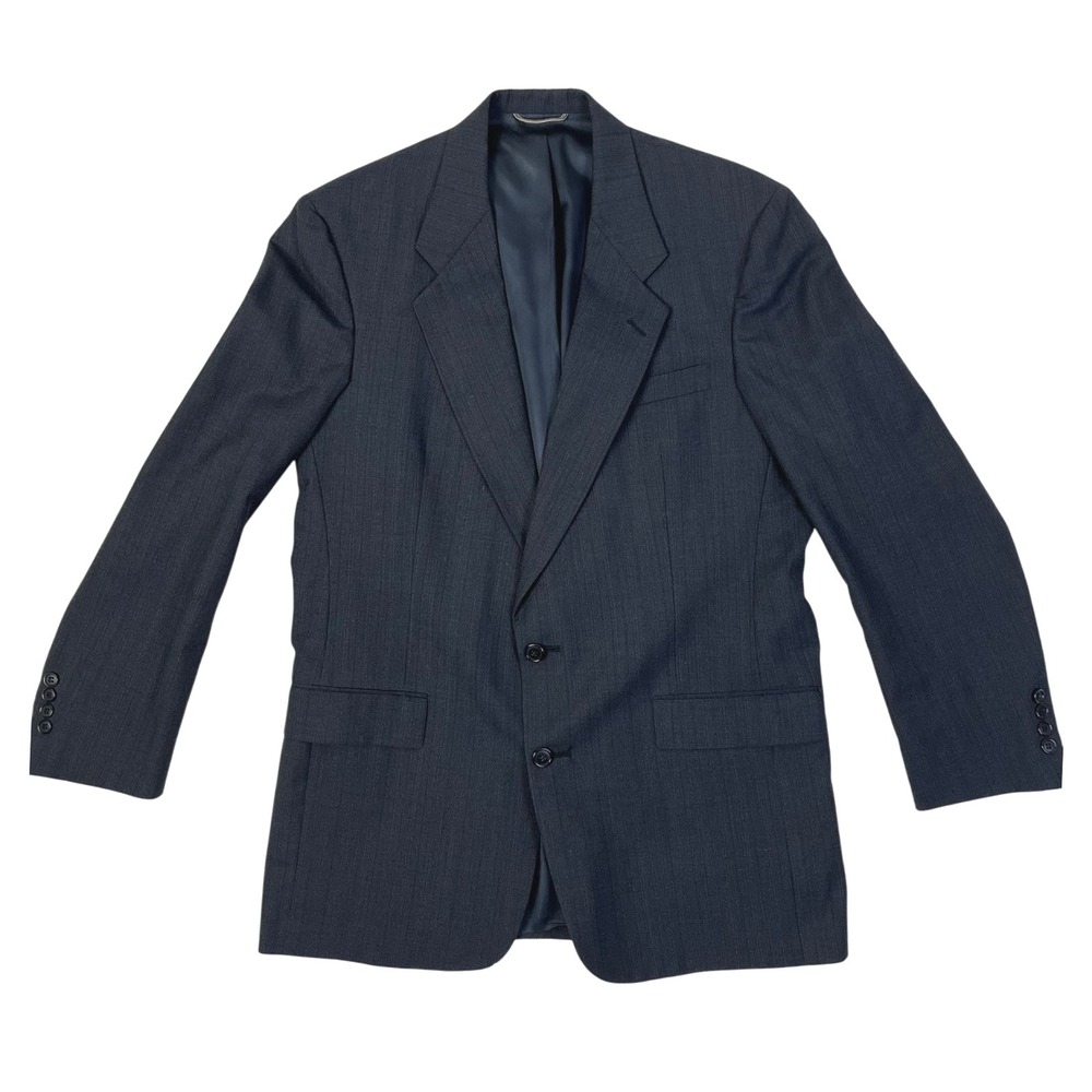 Christian Dior Monsieur Blazer Two Button Classic Pinstripe Suit Jacket 42 L